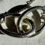 Tiffany & Co. Elsa Peretti Double Loop 925 silver necklace, view 8