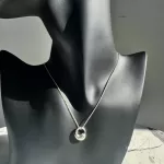 Tiffany & Co. Elsa Peretti Eternal Circle 925 silver necklace, view 12