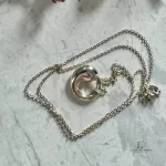 Tiffany & Co. Elsa Peretti Eternal Circle 925 silver necklace, view 3