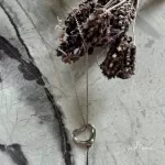 Tiffany & Co. Elsa Peretti Open Heart 925 silver necklace, view 2