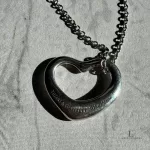 Tiffany & Co. Elsa Peretti Open Heart 925 silver necklace, view 5