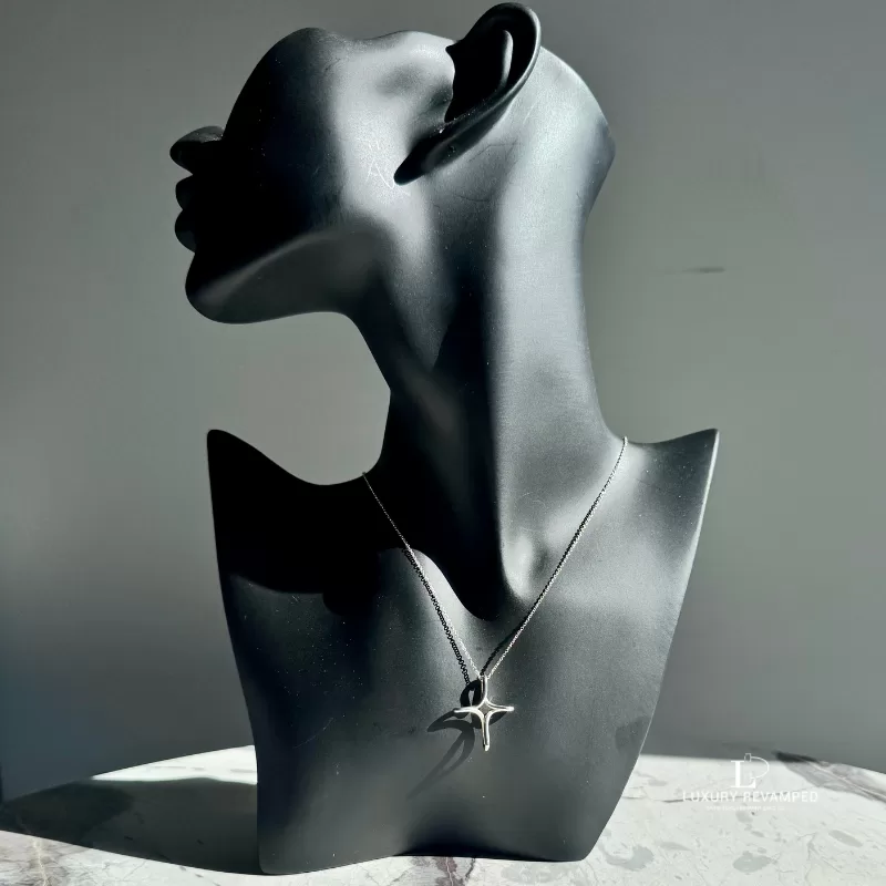 TIFFANY & CO Open Cross Silver Necklace