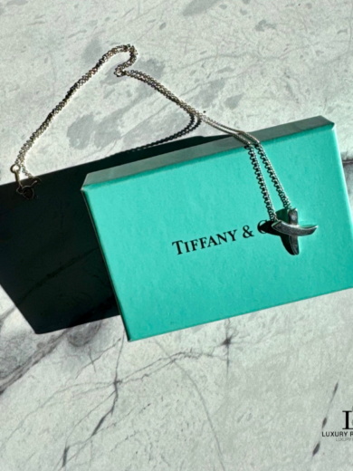 TIFFANY & CO Paloma Picasso Graffiti X Silver Necklace