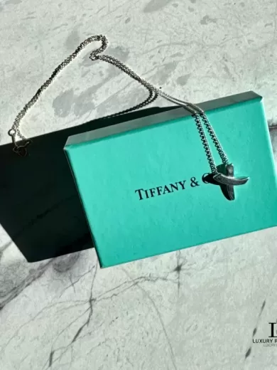 TIFFANY & CO Paloma Picasso Graffiti X Silver Necklace