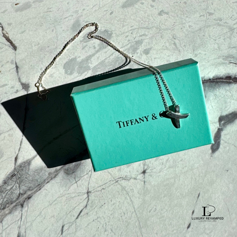 TIFFANY & CO Paloma Picasso Graffiti X Silver Necklace