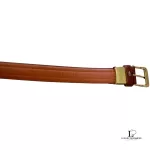 vintage Burberrys of London Nova Check and brown leather belt, view 18