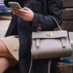 Yves Saint Laurent Muse Two taupe leather two-way handbag, view 40