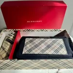 Burberry Nova Check handkerchief and nylon pouch boxed gift set, view 5