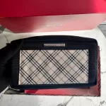 Burberry Nova Check handkerchief and nylon pouch boxed gift set, view 4