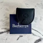 vintage Burberrys of London black leather coin purse, view 15
