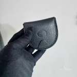 vintage Burberrys of London black leather coin purse, view 14