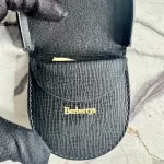 vintage Burberrys of London black leather coin purse, view 2