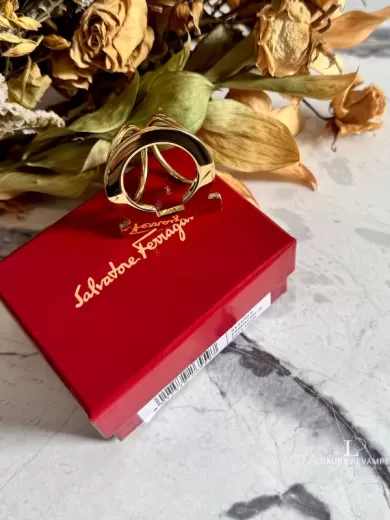 SALVATORE FERRAGAMO Gancini Scarf Ring