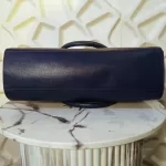 Furla cobalt blue and neutral bicolour leather satchel, view 4