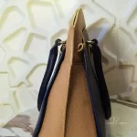 Furla cobalt blue and neutral bicolour leather satchel, view 5