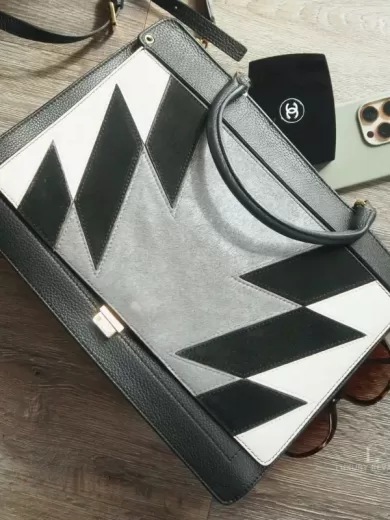 FURLA Tricolor Two-way Leather Bag (1)