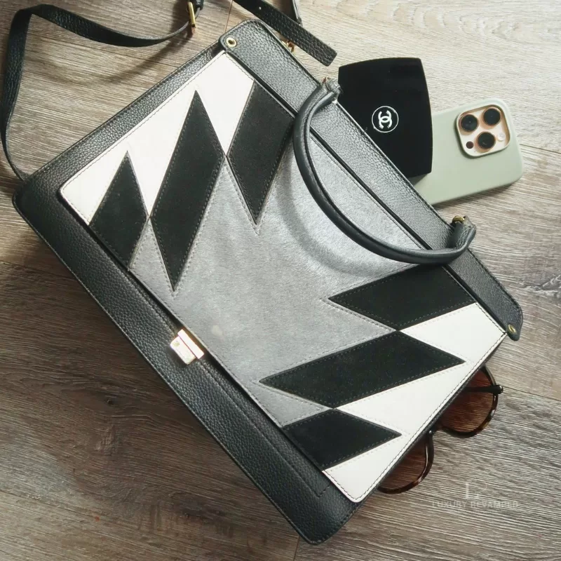 FURLA Tricolor Two-way Leather Bag (1)