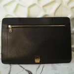 Furla tricolour black, ivory and grey leather and suede two-way bag, view 15