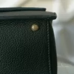 Furla tricolour black, ivory and grey leather and suede two-way bag, view 10