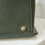 Furla tricolour black, ivory and grey leather and suede two-way bag, view 13