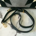 Furla tricolour black, ivory and grey leather and suede two-way bag, view 4
