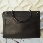 Furla tricolour black, ivory and grey leather and suede two-way bag, view 5