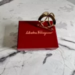 Salvatore Ferragamo gold-tone Gancini scarf ring, view 2