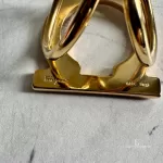 Salvatore Ferragamo gold-tone Gancini scarf ring, view 8