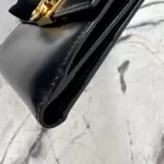 Salvatore Ferragamo Gancini black leather compact wallet, view 7