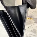 Salvatore Ferragamo Gancini black leather compact wallet, view 12