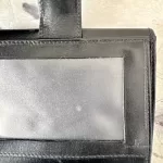 Salvatore Ferragamo Gancini black leather compact wallet, view 17