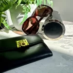 Salvatore Ferragamo Gancini black leather compact wallet, view 22