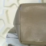 Furla taupe leather open-mouth tote bag, view 9