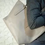 Furla taupe leather open-mouth tote bag, view 16