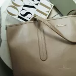 Furla taupe leather open-mouth tote bag, view 19