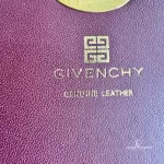 Givenchy burgundy moc-croc embossed leather compact wallet, view 10