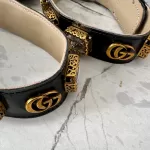 Gucci Trip black patent leather ankle boots with detachable crystal ankle straps, view 21