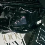 Longchamp Légende black patent leather doctor's bag handbag, view 24