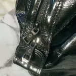 Longchamp Légende black patent leather doctor's bag handbag, view 15