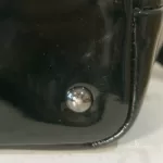 Longchamp Légende black patent leather doctor's bag handbag, view 9