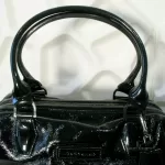 Longchamp Légende black patent leather doctor's bag handbag, view 11