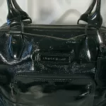Longchamp Légende black patent leather doctor's bag handbag, view 19