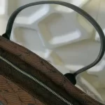 vintage Longchamp Maryvonne brown monogram canvas satchel with black leather trim, view 13