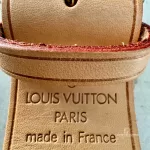 Louis Vuitton Vachetta leather travel accessory set with padlock, luggage tag and poignet, view 19