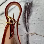 Louis Vuitton Vachetta leather travel accessory set with padlock, luggage tag and poignet, view 13