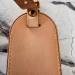 Louis Vuitton Vachetta leather travel accessory set with padlock, luggage tag and poignet, view 7