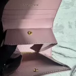 Nina Ricci pink and brown monogram compact wallet, view 8