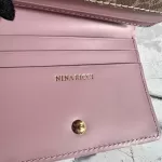 Nina Ricci pink and brown monogram compact wallet, view 10