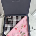 Burberry black Nova Check and pink floral handkerchief gift box set, view 10
