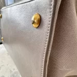 Yves Saint Laurent Muse Two taupe leather two-way handbag, view 9